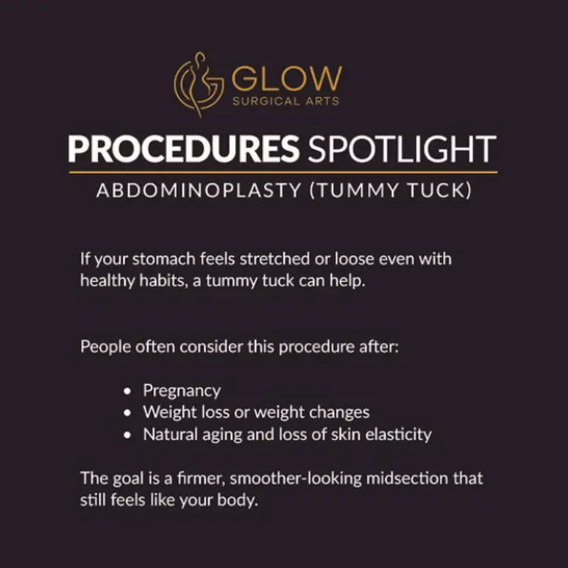 glow surgical arts instagram post